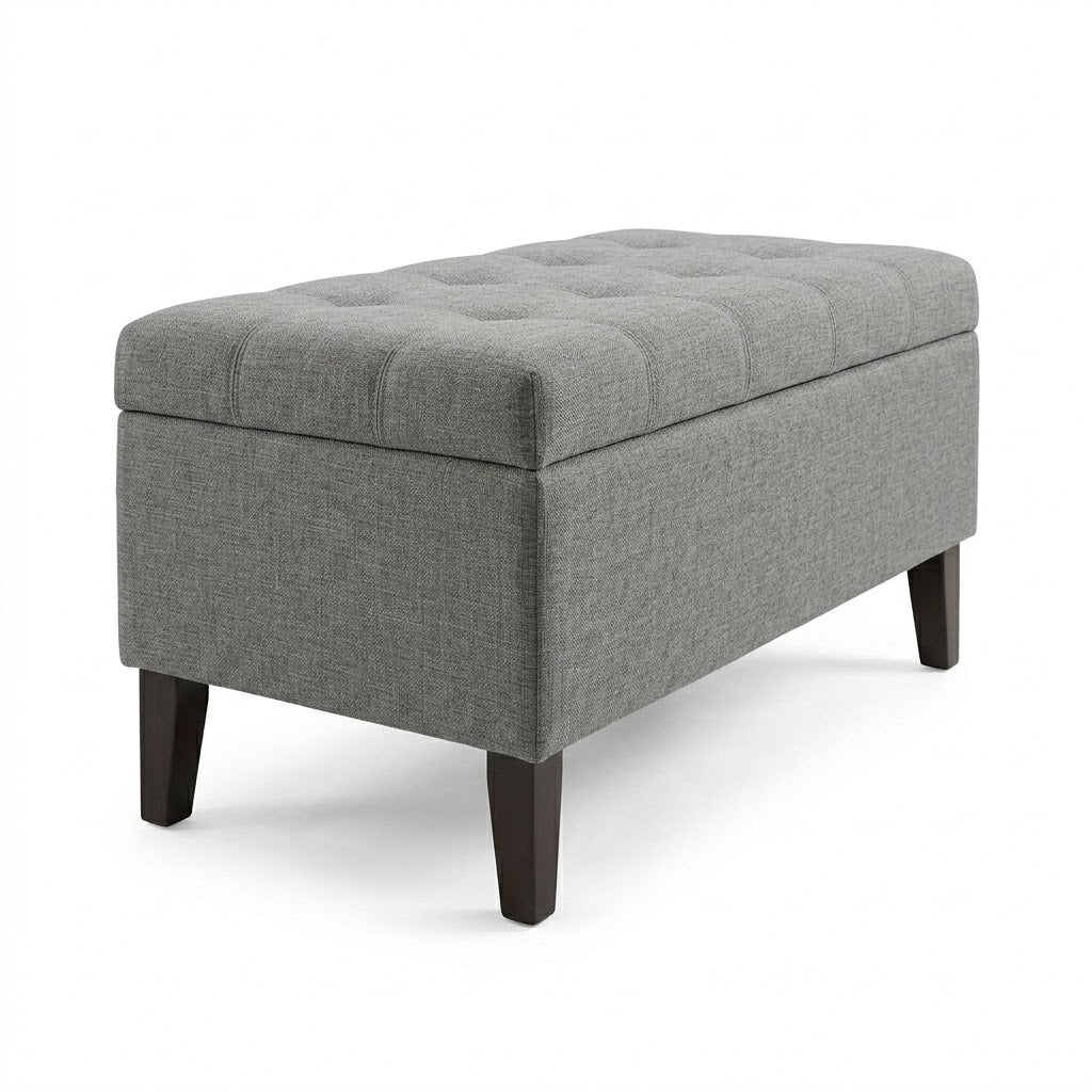 Fabric Storage Ottoman