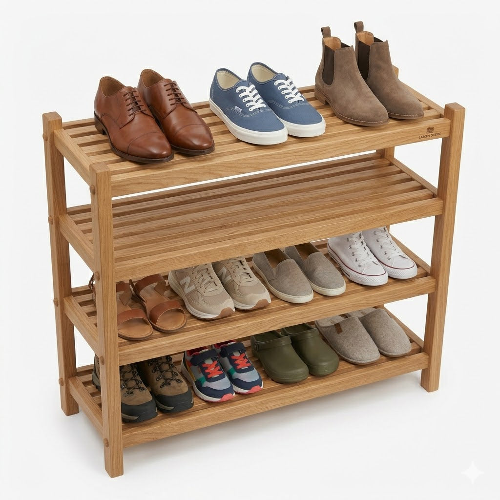 Wooden Shoe Rack